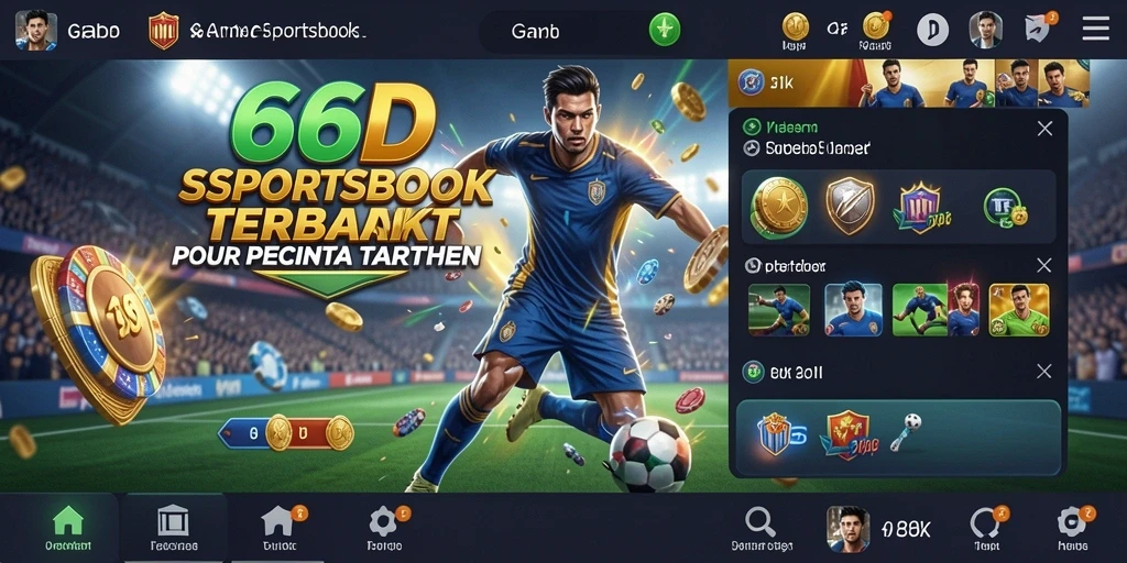 Tangkapan layar 66D menampilkan pengalaman taruhan yang mendebarkan.