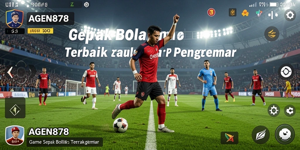 Tampilan permainan sepak bola dalam AGEN878 yang sangat mendetail.