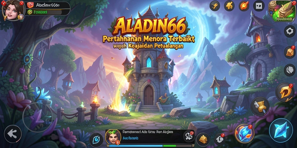 Tangkapan layar ala permainan Tower Defense yang mendebarkan di ALADIN66.