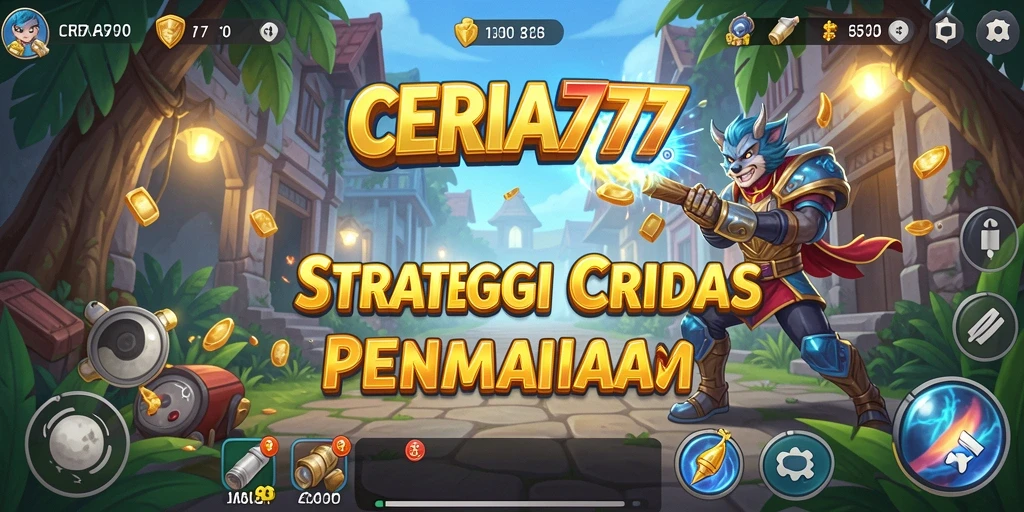 Tampilan menakjubkan dari gameplay ceria dan strategi dalam CERIA777.