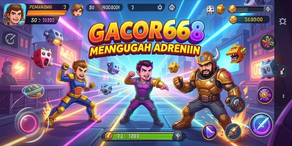 Tampilan gameplay menarik dari GACOR668 dengan aksi cepat.