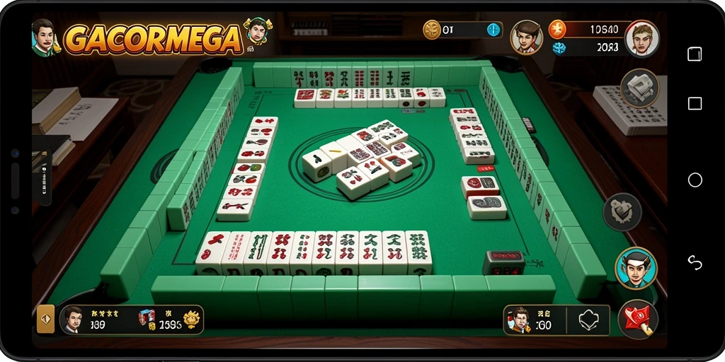 Tampilan menarik saat bermain game Mahjong GACORMEGA.