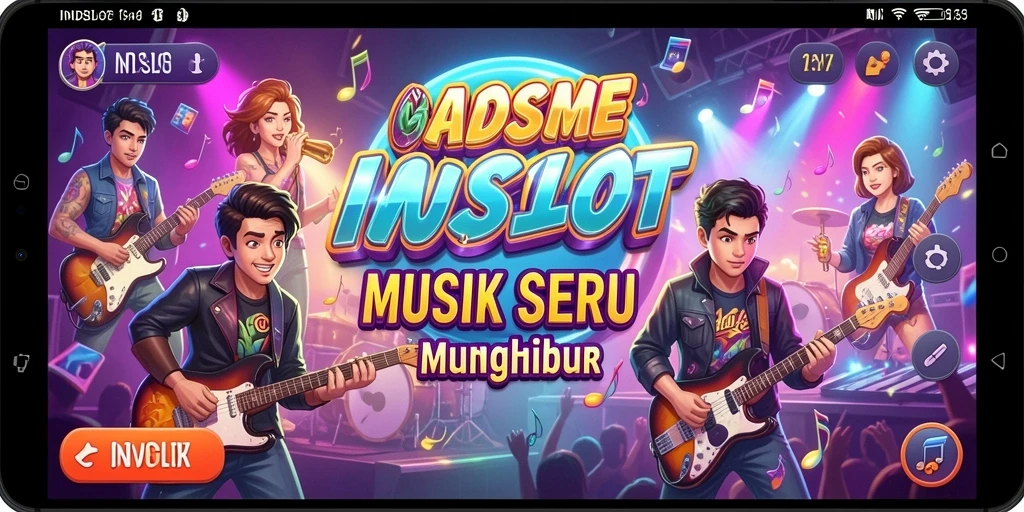 Tangkapan layar utama <strong>INDSLOT</strong> menunjukkan gameplay seru yang menggabungkan musik dan permainan.