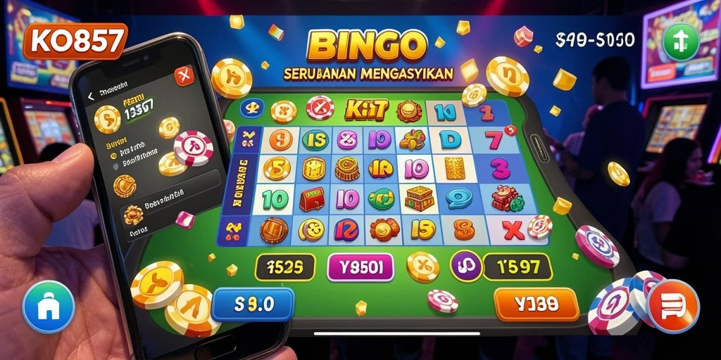 Tampilan gameplay Bingo yang menarik dan penuh warna.