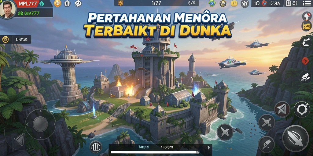 Tangkapan layar MPL777 menampilkan aksi seru Tower Defense.