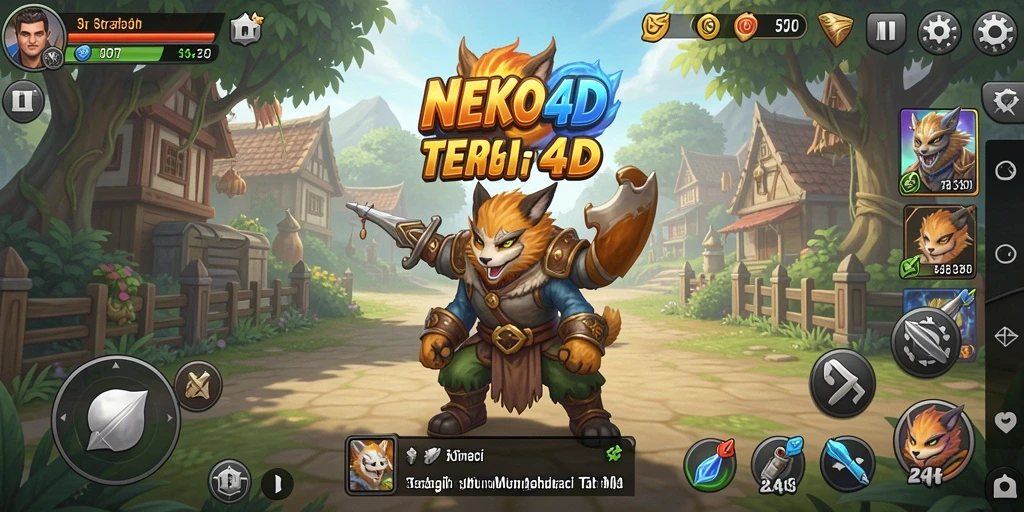 Tampilan gameplay NEKO4D yang penuh strategi dan tantangan.