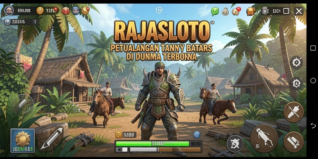 Gameplay RAJASLOTO yang menakjubkan dalam dunia terbuka.
