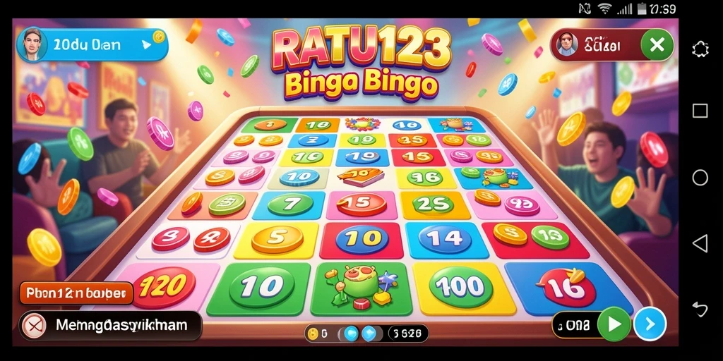 Tampilan gameplay seru di RATU123, penuhi kartu Bingo Anda!