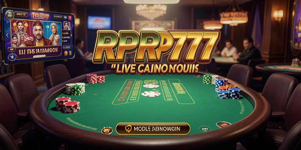 Tampilan gameplay Live Casino yang menarik dan interaktif di RPRP777.