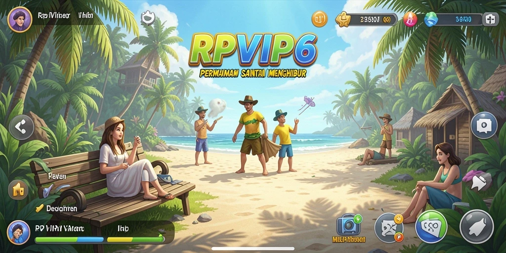Tangkapan layar RPVIP6 menampilkan gameplay yang menyenangkan dan penuh warna.
