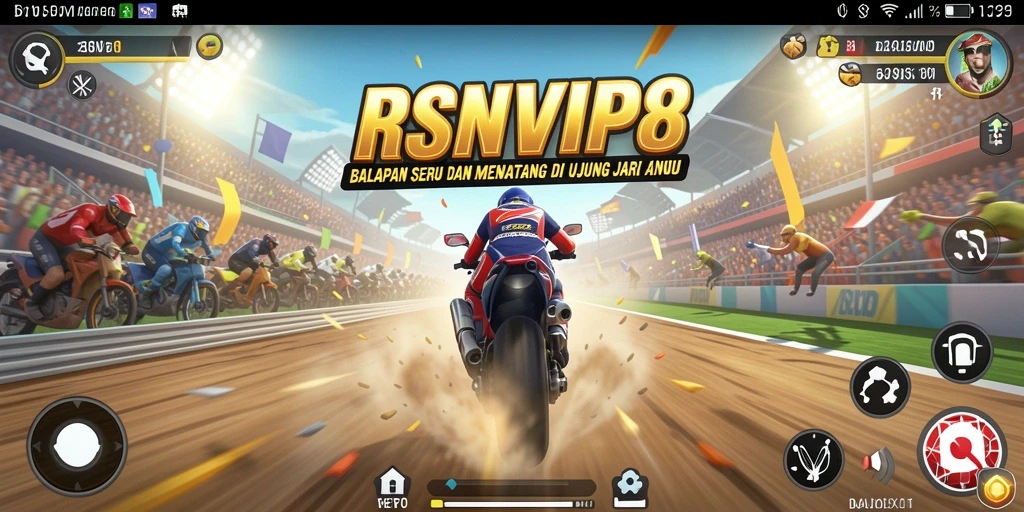 Gameplay Racing yang menantang dan mendebarkan di RSNVIP8.