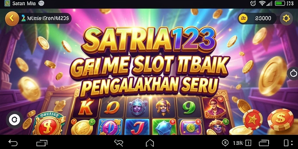 Tampilan gameplay menarik dari SATRIA123 yang penuh warna.