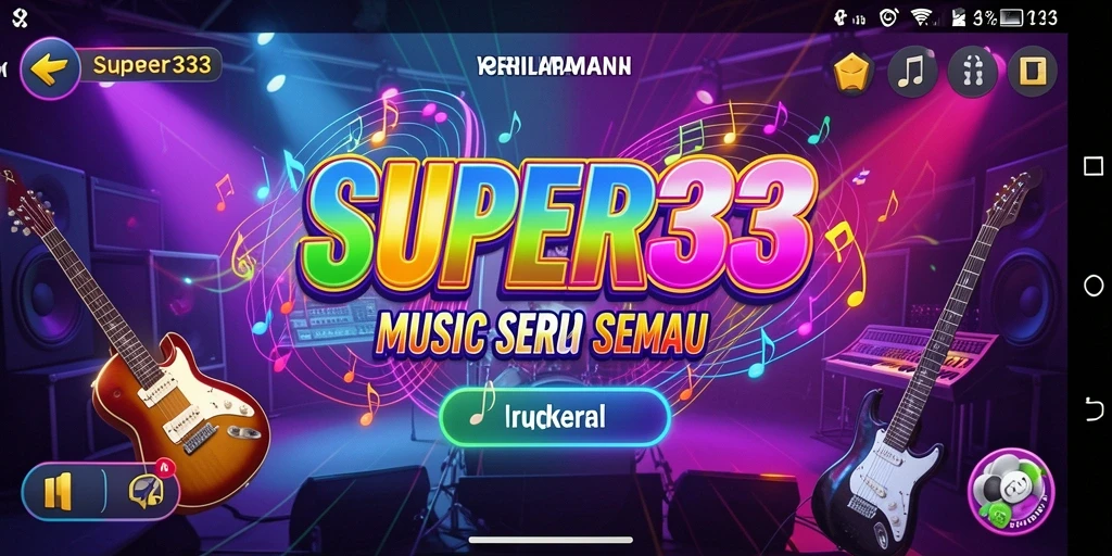 Tampilan gameplay yang menarik dan interaktif dalam SUPER33.