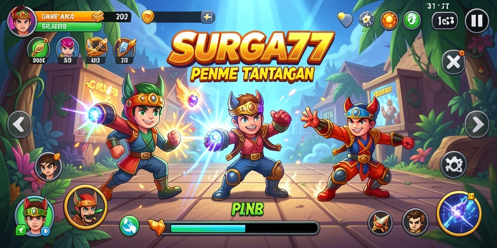 Gameplay seru dari SURGA77 yang penuh tantangan dan aksi.